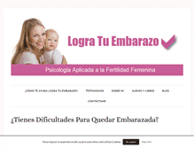 Tablet Screenshot of logratuembarazo.com